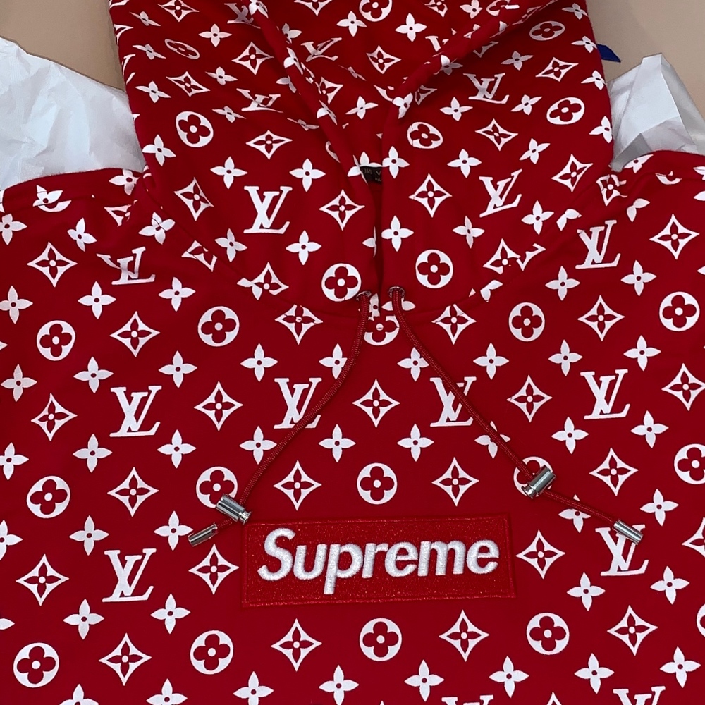 Louis Vuitton Supreme Hoodie (AUTHENTIC)